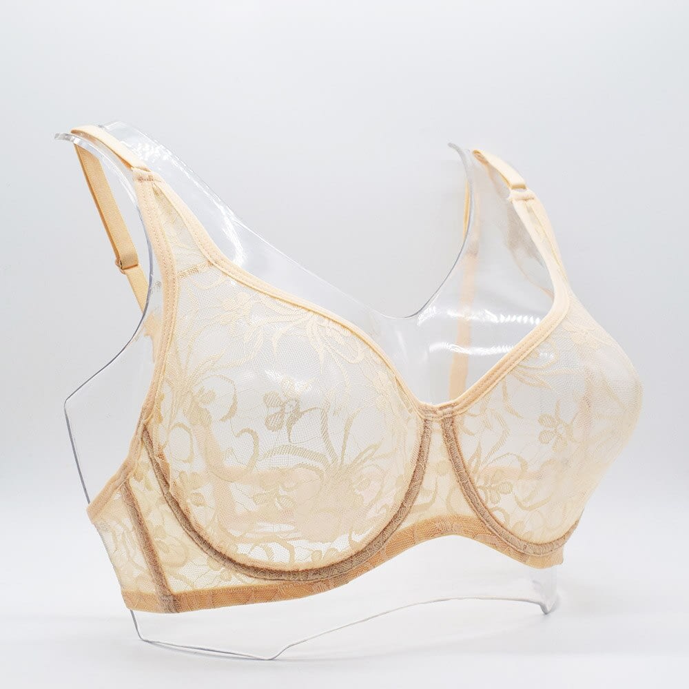 Sexy Lace Bra Unlined Underwire Bra Womens Embroidery Floral 